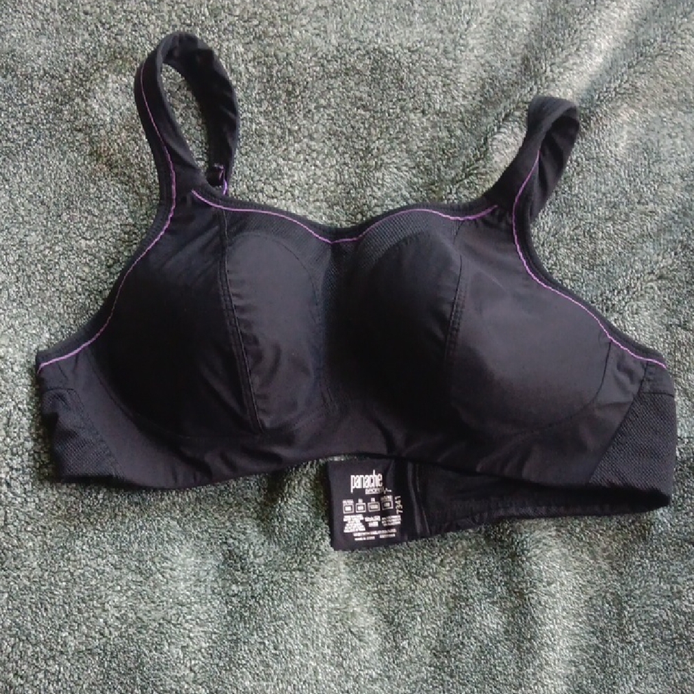 Panache Black Sports Bra 38B